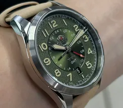 Orient 3 Estrelas GMT Automático Sports Land NH3SC017 Verde - imagem 3