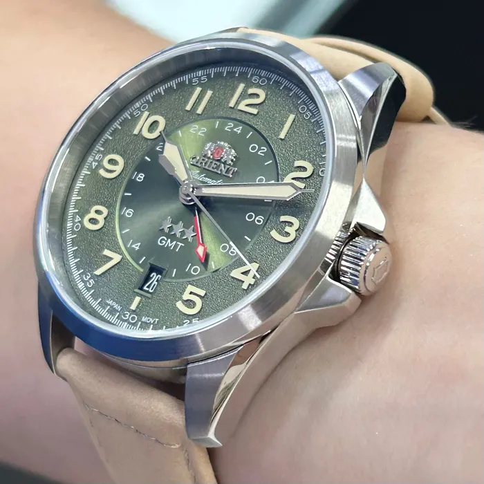 Orient 3 Estrelas GMT Automático Sports Land NH3SC017 Verde