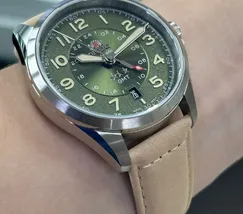 Orient 3 Estrelas GMT Automático Sports Land NH3SC017 Verde - imagem 5