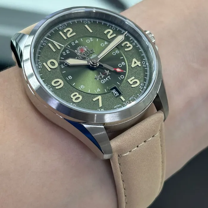 Orient 3 Estrelas GMT Automático Sports Land NH3SC017 Verde