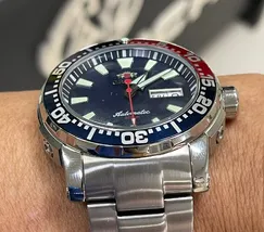 Orient Posseidon Automático Diver 300m F49ss034 Pepsi - imagem 5