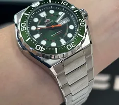 Orient Automático Diver 300m F49ss036 verde - imagem 5