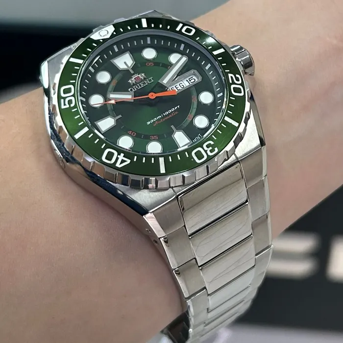 Orient Automático Diver 300m F49ss036 verde