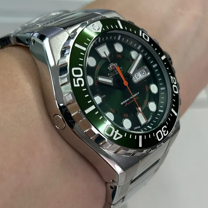 Orient Automático Diver 300m F49ss036 verde