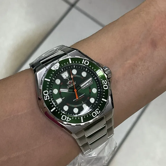 Orient Automático Diver 300m F49ss036 verde