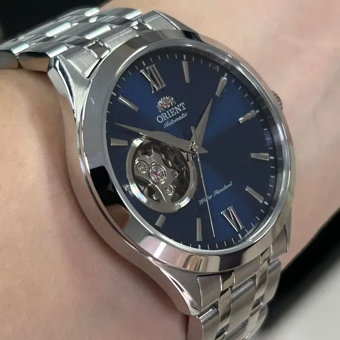 Orient Automático Contemporary Open Heart TAG03001D0 Azul