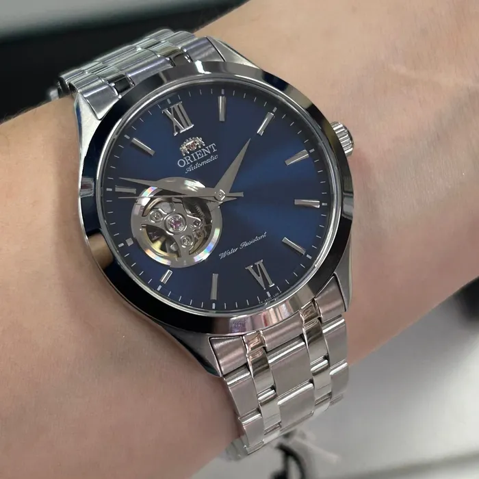 Orient Automático Contemporary Open Heart TAG03001D0 Azul