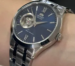 Orient Automático Contemporary Open Heart TAG03001D0 Azul - imagem 4