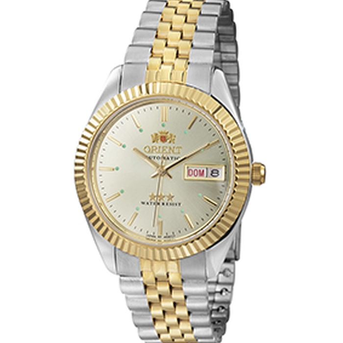 Orient 3 EStrelas Automático Classico misto 469ED1F Champanhe