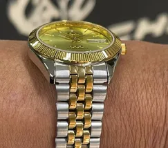 Orient 3 EStrelas Automático Classico misto 469ED1F Champanhe - imagem 5