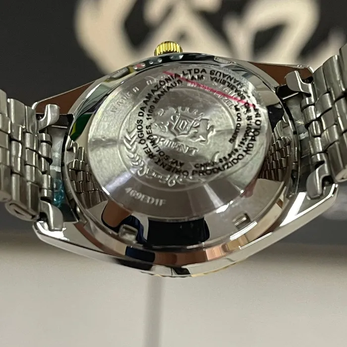 Orient 3 EStrelas Automático Classico misto 469ED1F Champanhe