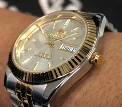 Orient 3 EStrelas Automático Classico 469ED1NH Branco - imagem 4