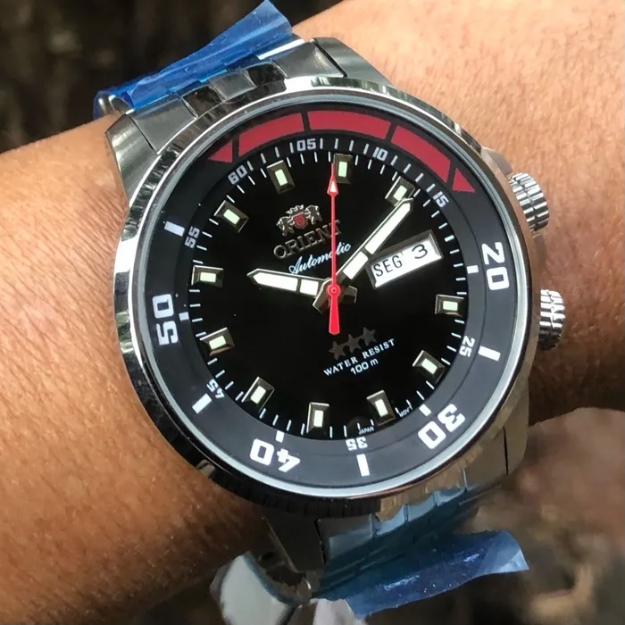 Orient 3 EStrelas Automático King Diver 469SS058F Preto