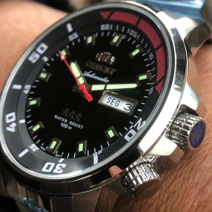 Orient 3 EStrelas Automático King Diver 469SS058F Preto