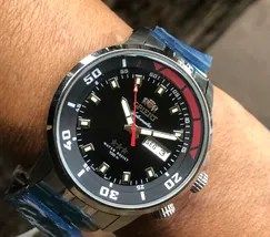 Orient 3 EStrelas Automático King Diver 469SS058F Preto - imagem 5