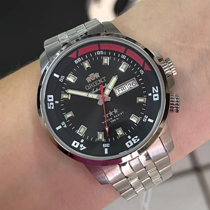 Orient 3 EStrelas Automático King Diver 469SS058NH Preto