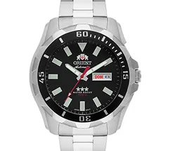 Orient 3 EStrelas Automático NH36 469SS078NH Preto - imagem 2