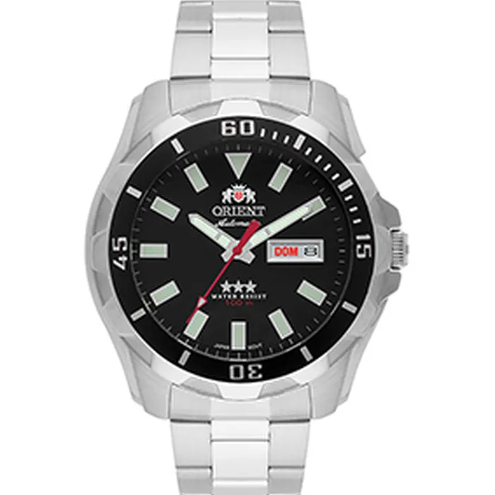Orient 3 EStrelas Automático NH36 469SS078NH Preto