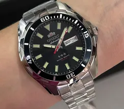 Orient 3 EStrelas Automático NH36 469SS078NH Preto - imagem 1