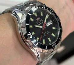 Orient 3 EStrelas Automático NH36 469SS078NH Preto - imagem 3