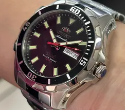 Orient 3 EStrelas Automático NH36 469SS078NH Preto - imagem 4