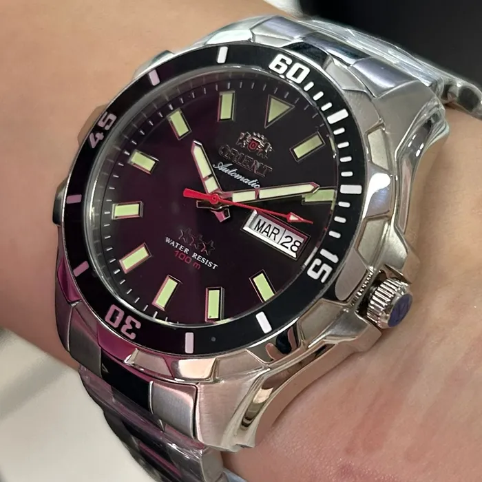 Orient 3 EStrelas Automático NH36 469SS078NH Preto