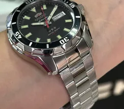 Orient 3 EStrelas Automático NH36 469SS078NH Preto - imagem 5