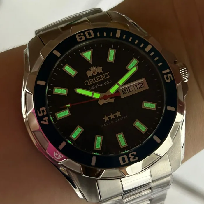 Orient 3 EStrelas Automático NH36 469SS078NH Azul