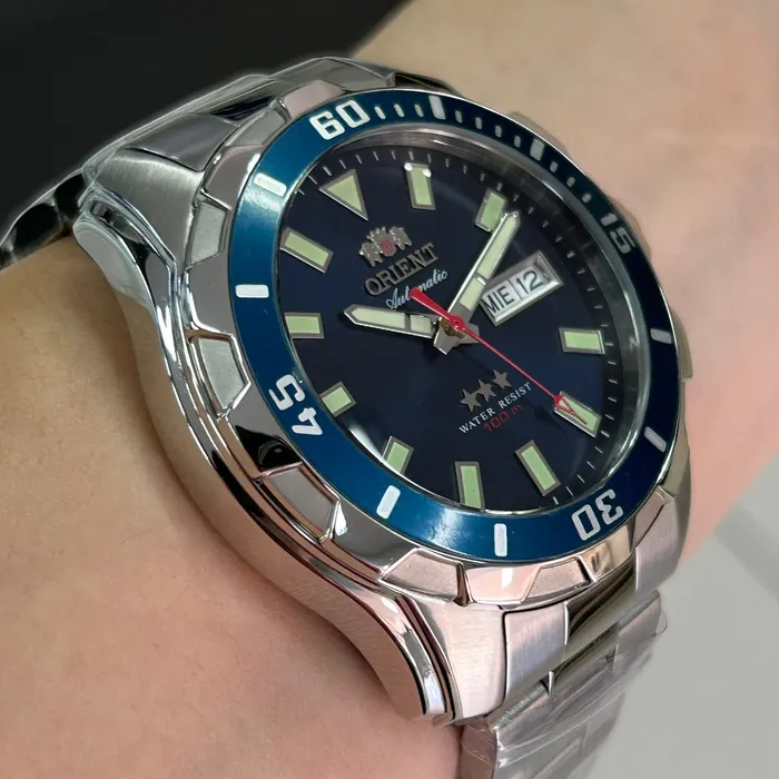 Orient 3 EStrelas Automático NH36 469SS078NH Azul
