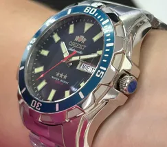 Orient 3 EStrelas Automático NH36 469SS078NH Azul - imagem 4