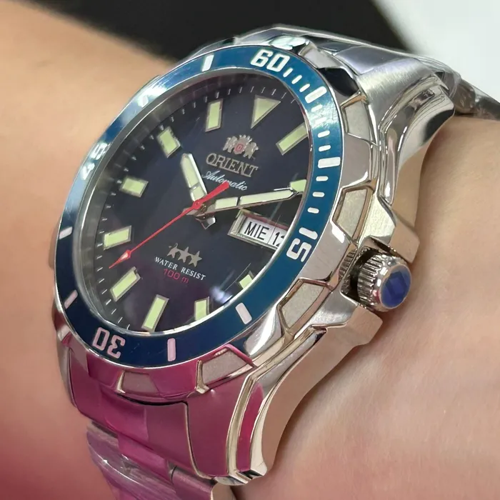 Orient 3 EStrelas Automático NH36 469SS078NH Azul