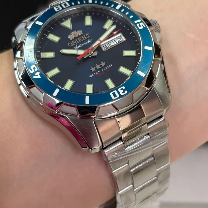 Orient 3 EStrelas Automático NH36 469SS078NH Azul