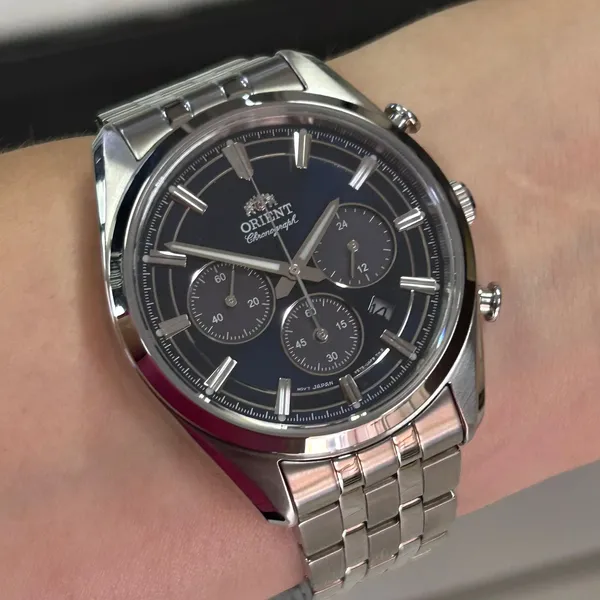 Orient Stretto Contemporary Chronograph Solar RATX0303L10B  Azul