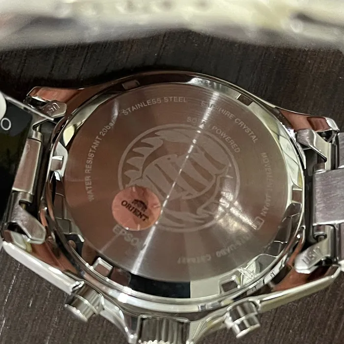 Relógio Orient Mako Solar Chronograph RA-TX0202B10B Safira | Taniguchi Relógios