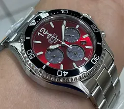 Orient Mako Chronograph Solar RATX0207R10B Vermelho - imagem 3