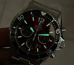 Relógio Orient Mako Solar Chronograph RA-TX0207R10B Vermelho | Taniguchi Relógios - imagem 6