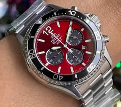 Orient Mako Chronograph Solar RATX0207R10B Vermelho - imagem 5