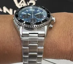 Relógio Orient Mako Solar Chronograph RA-TX0206L10B Safira | Taniguchi Relógios - imagem 5