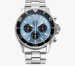 Relógio Orient Mako Solar Chronograph RA-TX0206L10B Safira | Taniguchi Relógios - imagem 2