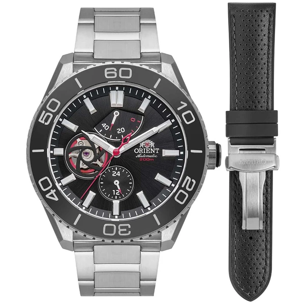 Orient Superior Automático Open Heart YN8SS002 Preto