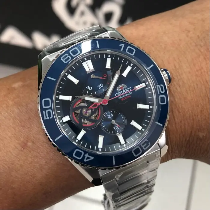 Orient Superior Automático Open Heart YN8SS002 Azul