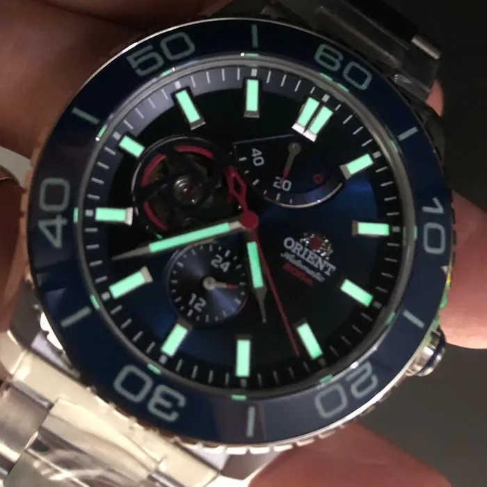 Orient Superior Automático Open Heart YN8SS002 Azul
