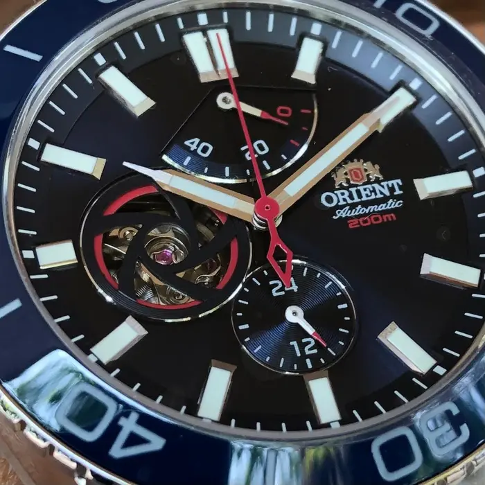 Orient Superior Automático Open Heart YN8SS002 Azul