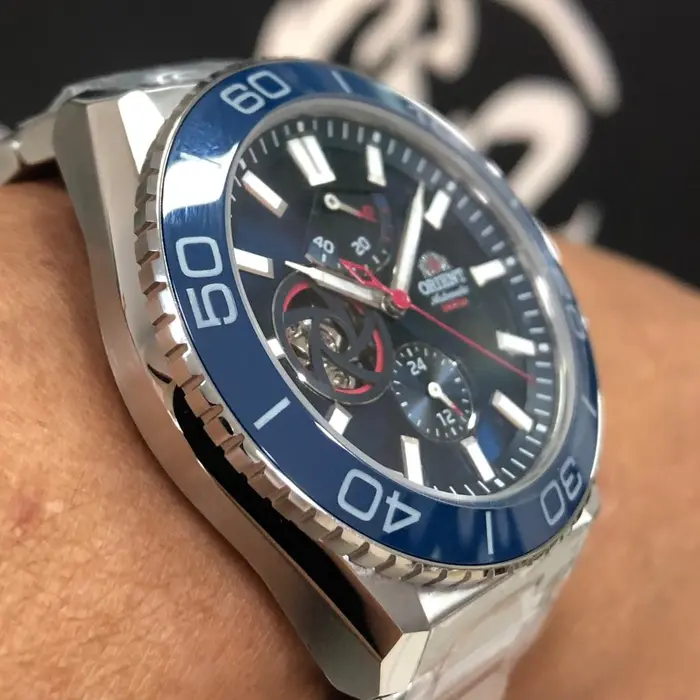 Orient Superior Automático Open Heart YN8SS002 Azul