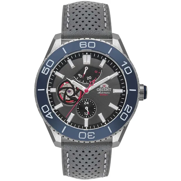 Orient Superior Automático Open Heart YN8SS003 Azul grafite