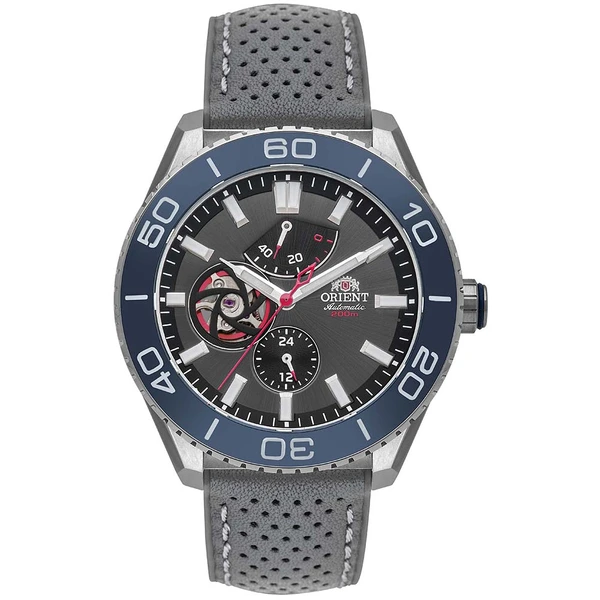 Orient Superior Automático Open Heart YN8SS003 Azul grafite
