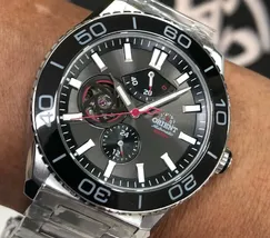 Orient Superior Automático Open Heart YN8SS002 Preto grafite - imagem 1