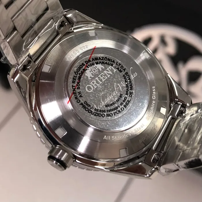 Orient Superior Automático Open Heart YN8SS002 Preto grafite