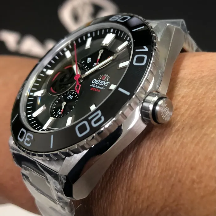 Orient Superior Automático Open Heart YN8SS002 Preto grafite