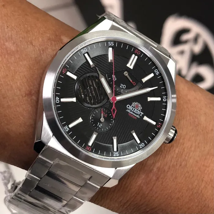 Orient Superior Automático Open Heart YN8SS004 Preto